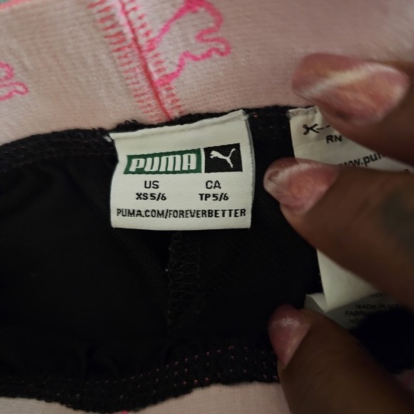 Puma Kids Two Piece Set - Neon Pink and Black - Picture 7 of 8